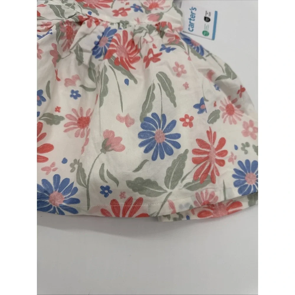 Carters Ivory With‎ Flowers 9 Month Baby Dress  Brand New